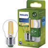 Philips LED Lampadina Sfera a Filamento Classe A Ultra Efficiente, 40W, E27, Luce Bianca Calda,