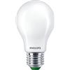 Philips LED Lampadina Goccia Vetro Smerigliato Classe A Ultra Efficiente, 40W, E27, Luce Bianca Calda