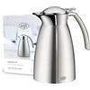 alfi GUSTO TT 0,60l, caraffa isolante in acciaio, coperchio mobile, caldo per 12 ore, freddo per 24 ore, caraffa thermos durevole, ottima caraffa da caffè, caraffa da tè, per lavastoviglie, senza BPA