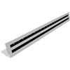 Ecoclima Diffusori Lineare EDFL20 2 Fer L 1500 Telaio in Alluminio e Deflettori in Alluminio Verniciato Nero.