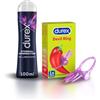 Durex kit vibratore Play Little Devil, Anello vibrante stimolante per lui e per lei e Durex Eternal Connection Gel Lubrificante a base siliconica, anche per uso Anale, 100ml
