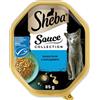 SHEBA Sauce Collection in vaschetta 85g Alimento umido completo per gatti adulti bocconcini con tonno in salsa