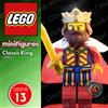 LEGO ⭐ LEGO Classic King Minifigure col195 Re Castle col13-1 Serie 13 71008 originale
