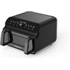 Melchioni Family BEATRICE, Friggitrice ad Aria 10 litri, Multifunzione, Air Fryer e Grill, XXL Doppia Resistenza, Finestra di controllo e Luce Interna, Forno Multifunzione con Display Digitale e Timer