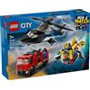 Lego City Great Vehicles 60462 Elicottero, autopompa e sottomarino