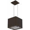 Tecnowind Cappa a Isola Sospesa 55 x 55 cm Nera Classe A Tecnowind CUBO BLACK 55 - K565I0001