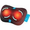 HoMedics Cuscino Massaggiante Portatile Shiatsu con Calore - Massaggiatore per Muscoli Profondi di Schiena, Collo e Spalle con 4 Nodi Rotanti, 2 Direzioni, Cuscino Massaggiante Riscaldato