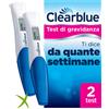 Clearblue Test di Gravidanza Clearblue con Indicatore delle Settimane 2 Pezzi