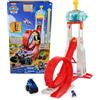PAW Patrol: Quartier Generale Superloop, con Luci, Suoni, Propulsore per Veicoli, Action Figure e Veicolo Giocattolo di Chase, Giocattoli per Bambini e Bambine, 3+ Anni