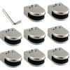 Neoteck Morsetto Vetro 8 Pezzi 6-8mm Acciaio Inossidabile 304 Supporto Vetro Regolabile Con Cacciavite per Ringhiera Balaustra Corrimano della Scala
