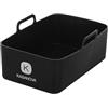 KASANOVA Teglia in silicone multifunzione con manici 19,5x13x7 cm nera