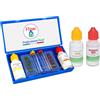 Flow - Test Kit Analisi dell'Acqua PH / Cloro / Bromo Gocce - Confezione Da 1 Kit