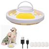 Longzhuo Trappola per Pulci, USB Trappola Cimici, Cattura Cimici con 5 Adesivi di Cattura, Trappola Dome per Pulci e Cimici adatto per Hotel, Ristoranti e Camere da Letto (Bianco)