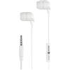 Music Sound | AURICOLARI Fullcolor in-ear | Auricolari con filo e microfono - Jack 3.5 mm - Colore Bianco