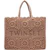 TWINSET Borsa shopper 'Bohémien' in crochet di cotone