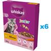WHISKAS Junior 6x300g alimento secco completo con delizioso pollo per gattini