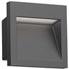 ledscom.de Lampada da incasso a parete a LED NOLA, downlight per esterni, IP54, antracite opaco, 90 x 90 mm, bianco caldo