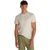 Tommy Jeans Tjm Slim Linear Chest Tee Ext, Maglietta S/S Uomo, Beige (Oat Marl Htr), M