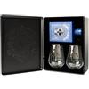 AMUERTE METAL BOX - Gin 70 cl + 2 bicchieri trasparenti (AMUERTE BLUE)