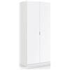 FORES HABITAT Armadio 2 Ante in legno 81x52x180h cm colore Bianco - LCX022O Linea Urban