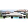 Giardini del Re Copertura Gazebo 3x4 mt Impermeabile Top in Poliestere colore Verde