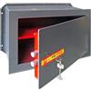 Utilia Cassaforte a Muro Incasso in Acciaio Meccanica con Chiave a Doppia mappa Spessore mm. 8 mm. 360x200x230 h - Top SM-4