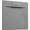 Parama Piatto doccia 80x80 effetto pietra colore grigio | Cosmos