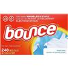 Bounce Fresh Linen - Fogli ammorbidenti per biancheria, per asciugatrice, profumati, confezione da 240 pezzi
