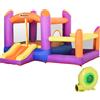 Outsunny Castello Gonfiabile Gioco per Bambini con Scivolo e Piscina per Giardino, Multicolor, 280x 250x170cm|Aosom