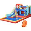 Outsunny Castello Gonfiabile per Bambini 3-8 Anni con Trampolino, Scivolo e Piscina, 435x245x200cm|Aosom