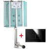Pucci ECO Cassetta Scarico Incasso WC e Placca Linea Nero Lucido