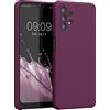 kwmobile Cover per Samsung Galaxy A32 5G Custodia - Back Case per Smartphone in Silicone TPU - Protezione Gommata - viola bordeaux