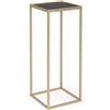 Bizzotto tavolino quadrato Nucleos oro piccolo H65cm
