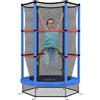 DecHome Tappeto Elastico per Bambini 3-6 Anni ø140x190 cm Blu/Nero R5111BU DecHome