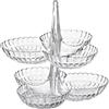Guzzini Set 2 Antipastiere Tiffany Trasparente 27 X 25 X H25.5 Cm