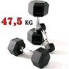 Toorx HEX Fitness Manubrio gommato Kg 47.5