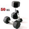 Toorx HEX Fitness Manubrio gommato Kg 50