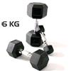 Toorx HEX Fitness Manubrio gommato Kg 6