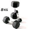 Toorx HEX Fitness Manubrio gommato Kg 8