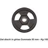Toorx Set Ghisa Gommata Kg 100 - DIAM.50 MM