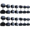 Toorx Hex Rubber Dumbell Set Kg 12.5 -50 (set 16 coppie)