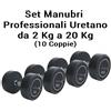 Toorx Set Manubri Professionali Uretano da 2 a 20 kg (10 Coppie)
