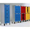 Vivisport Armadio Spogliatoio Metallico a 3 posti Sovrapposti - 9105