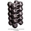 Toorx HEX RUBBER DUMBBELLS SET 12.5-30 KG (set 7 coppie)