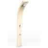 Arkema Design Arkema Doccia solare per giardino DADA CURVA 30 LITRI in alluminio, con lavapiedi - D320 30 Kg