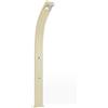 Arkema Design Arkema Doccia solare per esterno SPRING CURVA 25 LITRI in alluminio, con lavapiedi - A120 20 Kg