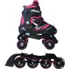 Nextreme Pattini a rotelle trasformabili in pattini in linea 2in1 REVERSE fucsia S