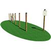 Giochipark Stazione Ciclocross Slalom H 150 80 Kg