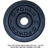 Toorx Set Ghisa Gommata Kg 50 - 25 mm 50 Kg