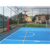 Vivisport Impianto monotubo, installabile basket/minibasket, tabelloni in resina melaminica, fissaggio a terra con piastra, struttura smontabile - ART. 4218 250 Kg